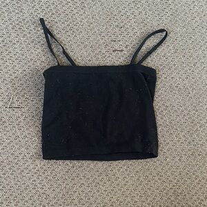 Bozzolo Black Crop Top